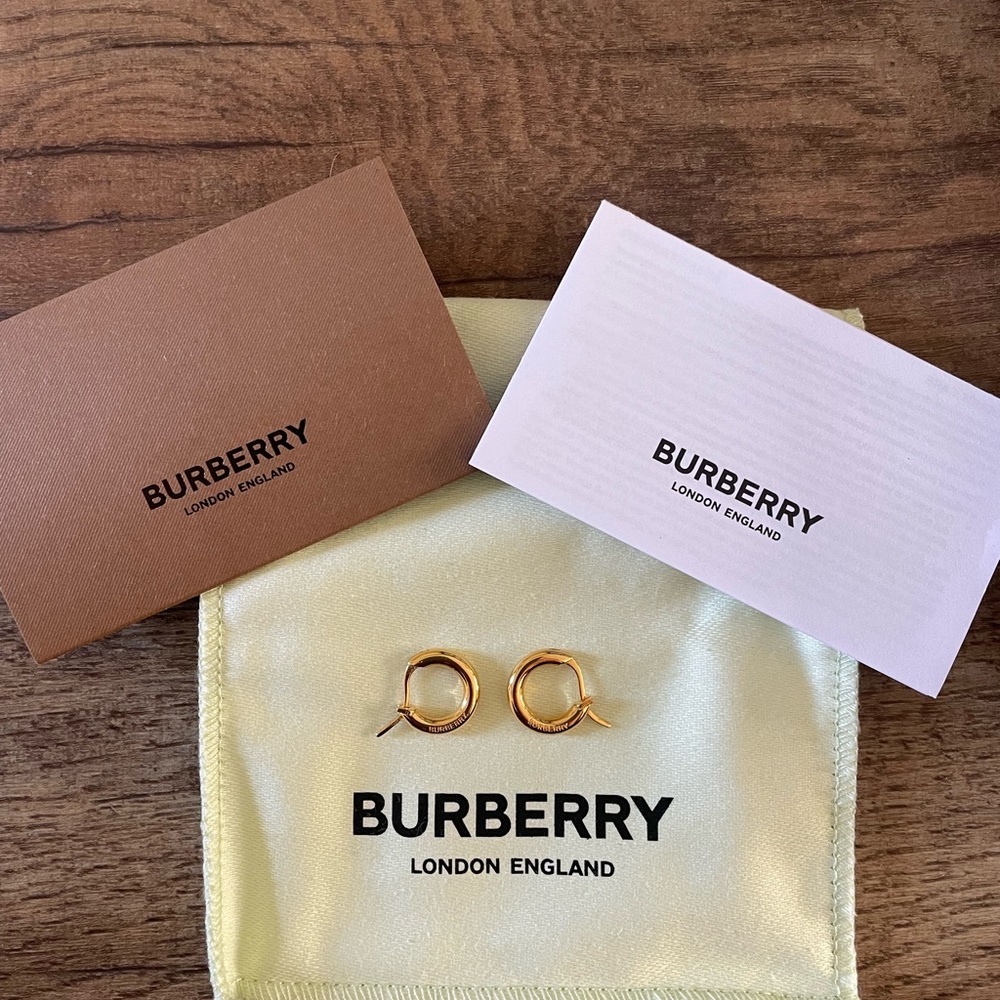 Burberry Gold Hoops
